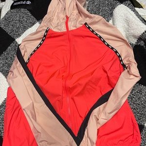 pink windbreaker